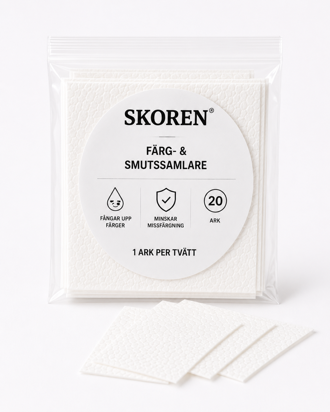 SKOREN Färg & Smutssamlare – 20 tvättark